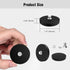 2pcs, 35 lbs N54 M5 (1.69" 43mm) Heavy Duty Rubber Coated Magnets, Force, Strength, Thread, /