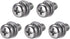 M5 x 12mm Stainless Steel Phillips Pan Head Machine Screws Bolts, uxcell, 5pcs with Spring Washer and Plain Washers