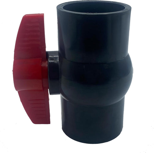 Poolzilla 2" PVC Ball Valve (2 Pack) - Leak-Proof Shut-Off Valve with Easy-Turn Handle for Schedule 40 PVC