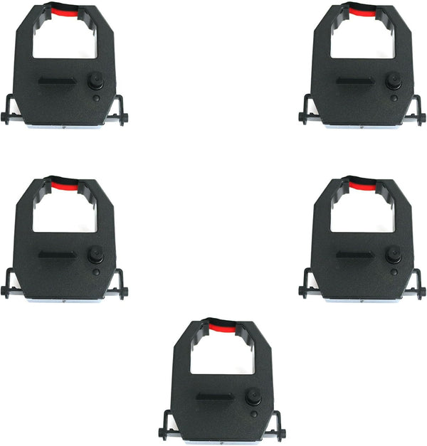 heyous 5PCS 5.8cm Black Nylon Time Clock/Time Recorder Ribbon Replacement Office Product Printers