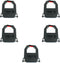 heyous 5PCS 5.8cm Black Nylon Time Clock/Time Recorder Ribbon Replacement Office Product Printers