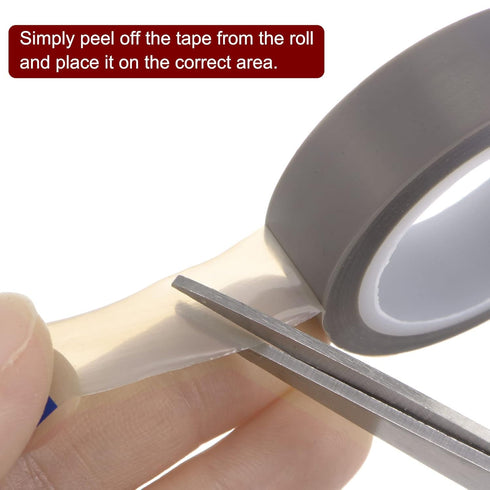 PTFE Film Tape Roll, 0.8" x 33 ft, High Temperature Tape, 0.06mm Thickness with Single Side Adhesive for Vacuum Sealer