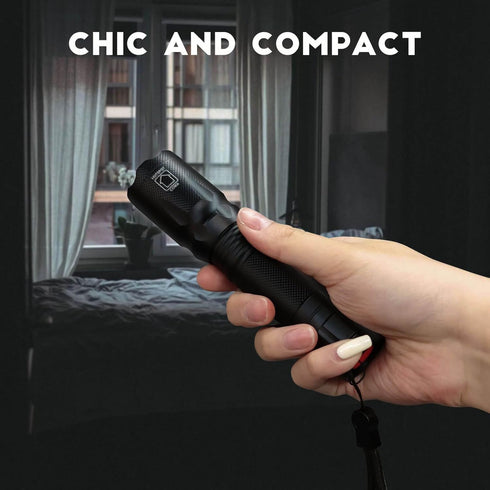 Upgraded Red Flashlight, Bright White & High/Low Power Red Light Options, Portable Waterproof LED Torch for Night Vision