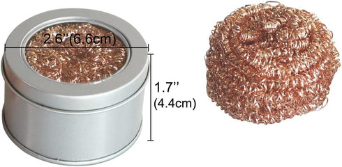 Soldering Iron Tip Cleaner Kit, Coiled Brass Sponge for Welding Tip Cleaning