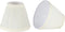 Aspen Creative 33121-2 Small Pleated Empire Shape Chandelier Clip-On Lamp Shade, Off White, 3"