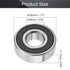 Othmro 2Pcs 1622-2RS Deep Groove Bearings Double Bearing High Carbon Chromium Bearing Steel GCr15 Roller Guide Bearing Deep-Groove Ball Bearings for Scooters Elevators Robotics 14.29x34.93x11.11mm