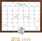 TORASO Dry Erase White Board & Monthly Calendar Board, 13"x 17" Magnetic Whiteboard for Office, Home, School