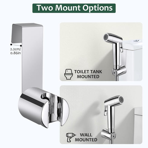 Set JiGiU Bidet Sprayer for Toilet Handheld Bidet Sprayer Toilet Faucet Sprayer Shower Shattaf Toilet Attachment Two