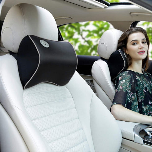 Ergocar Memory Foam Lumbar Cushion & Neck Pillow - Neck & Lower Back Support Cushion,Lumbar Support Pillow,Back Cushion