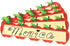 Hygloss Die-Cut Name Plate - Great Teaching Tool - Red Apples - 9.5 x 3 inches - 30 Pk for Classroom