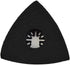 HanOaki 1PC System(93mm) Triangular Oscillating Tool Sanding Pad Compatible With Various Multi Tools With Quick Change