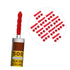 20pcs Red Protective Case Caulk Saving Cap for Sealing Caulking Tubes, Caulk Sealer Saver, Caulk Cap
