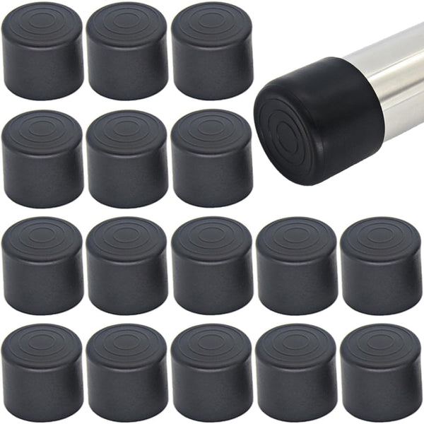 Wvapzwr 16Pcs 1 Inch (25mm) Round Rubber Chair Leg Tips Caps, Chair Table