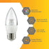 Bulbs B13 Bulb Dimmable 7W (60W E26 4000K 500 Pack 6 Diodesy- LED Candelabra Chandelier Light Equivalent) Medium Base