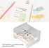 Transparent Washi Tape Cutter, 2 in 1 Desktop Dispenser, Stackable Holder with Cutter, Save Time and Effort (White)