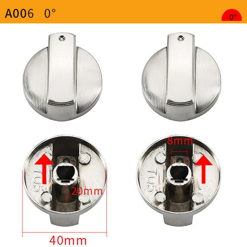 XIAHIOPT 4Pcs Stove Cooker Knob Burners Control Knob Heavy Duty Metal Cooktop Control Knob For Cookware Stove Ovens