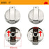 XIAHIOPT 4Pcs Stove Cooker Knob Burners Control Knob Heavy Duty Metal Cooktop Control Knob For Cookware Stove Ovens