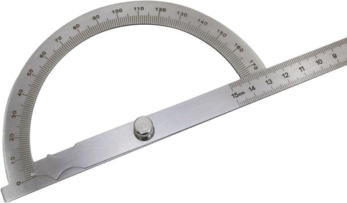 Haidong Angle Measuring Instrument, Stainless Steel Protractor with Rotary Arm for Woodworking Degree Measurement
