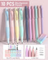 Nicpro 78 PCS Aesthetic School Supplies, Cute Pen Case, 12 Pastel Highlighters, 12 Gel Pens, 10 Mechanical Pencils