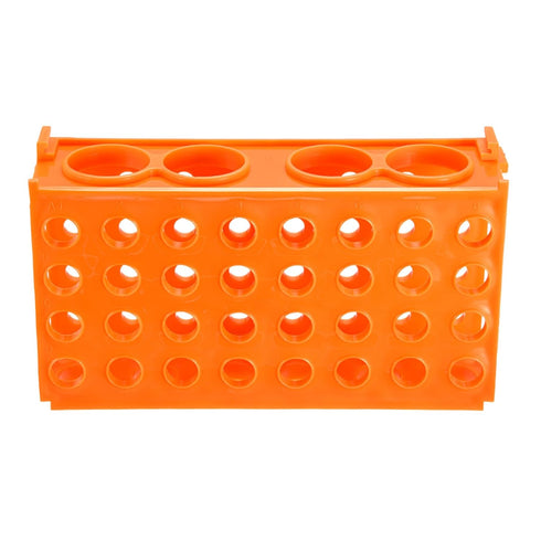 YOKIVE Tube Rack Holder - 4 Ways Polypropylene for 0.5ml, 1.5ml, 1.8ml, 10ml, 15ml, 50ml Lab Test Tube (Orange,