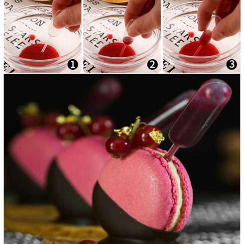 4ml Pipette 100PCS Disposable Plastic Squeeze Transfer Droppers for Liquid Injectors, Chocolate, Ice Cream, Cupcakes
