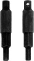 2-Piece Hexagon Key Adapters for HVAC, 1/4-Inch Square Wrench Opening, Carbon Steel