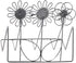 dohobby Metal Hollow Flower Business Card Holder, Open Card Stand Organizer for Home Office Desk