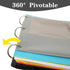 Pivotable Refillable Notebook with Dividers and Tabs, 30 College Ruled and 30 Graph Paper, 200 Sheets Capacity (Pink)