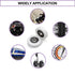 Yinpecly 4Pcs 626Z Plastic Roller Idler Bearing, Sliding Door Pulley Wheel for Furniture, Hardware Accessories