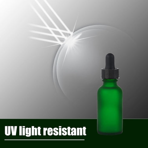 48 Pcs 1oz Glass Dropper Bottles, Leakproof Tincture Bottles with Dropper, Green-Frosted for All Liquids