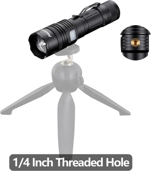 X37 4 ALONEFIRE Multicolor LED Flashlight Color Change White Blue Green Red Light RGB USB Rechargeable Zoom Waterproof