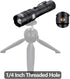X37 4 ALONEFIRE Multicolor LED Flashlight Color Change White Blue Green Red Light RGB USB Rechargeable Zoom Waterproof
