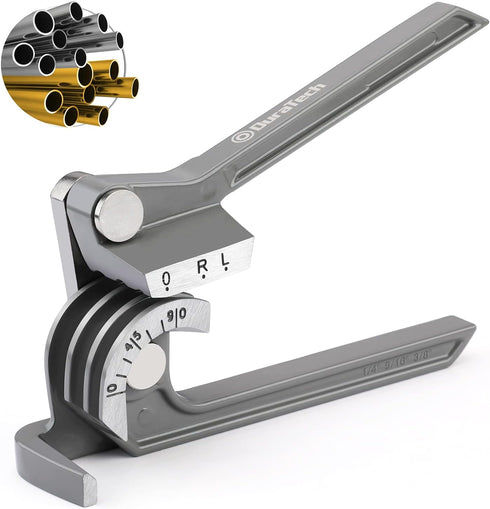 DURATECH 3-IN-1 Tube Bender, Pipe Bender for Copper, Brass, Aluminum, and Thin Steel Pipes (1/4", 5/16", 3/8")