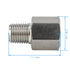 Metalwork Stainless Steel 304 Forged Pipe Fitting Reducing Adapter, 3/8" NPT Female x 1/4" NPT Male Reducer Connector