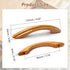 MroMax Wood Pull Knobs 10Pcs - 96mm Hole Distance, 125mm Length Cabinet Handles for Dresser Drawer