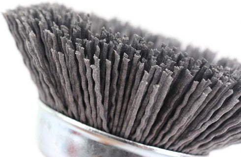 3-inch (75mm) Assorted Nylon Cup Brushes Set, 3Pcs, 1/4 Shank