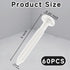 GeekNi 60Pcs 3 Inch Vinyl Shutter Fasteners Strongest Plastic Shutter Screws Window Shutters Hardware Exterior Spikes
