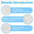 Plastic Test Tube Rack, 24 Holes, Detachable Holder for 25 mm Test Tubes, White Vial Holder (1pcs, 24 Holes)