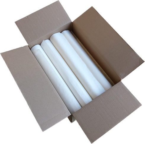 18''x125 Exam Table Paper - Disposable Standard White Crepe - Paper Rolls for Spas, Doctors, Chiropractors and Massage