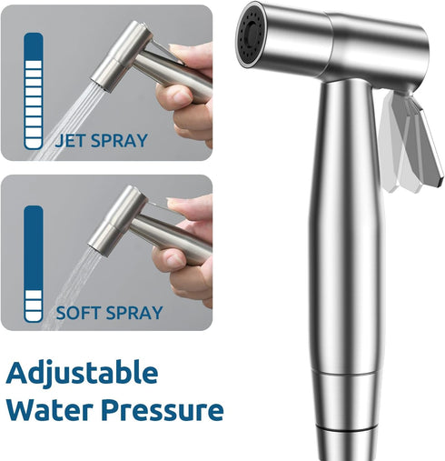 Handheld Bidet Sprayer for Toilet, Muslim Shower Water Jet Spray for Toilet, Bidet Faucet Cloth Diaper Sprayer for Baby