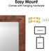 TORASO Dry Erase White Board - Magnetic Wall Board for Office/School/Home, Walnut Wood Frame, 7.9"x 11.8"