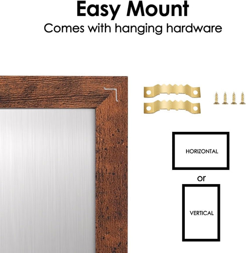 Dry Erase White Board, Magnetic Surface for Office, School, Home, Hanging Board for Decoration, Planning, Memo, 12"x 16"