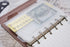 Moterm 2 PCs Page Lifter, 1 PC Bookmark Ruler, 1 PC PVC Card Holder, 1 PC Zipper Bag for A7 Planner