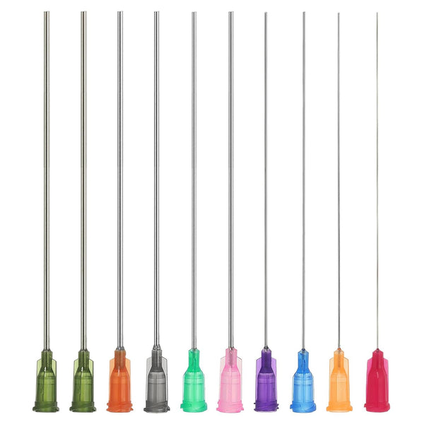 PATIKIL 10 Pcs Blunt Tip Dispensing Needles, 4 Inch Industrial Liquid Dispenser Needle with Lure Lock