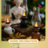 Zerodeko Kerosene Lamp, Vintage Flameless Table Lamp, LED Kerosene Lantern for Bedroom Living Room (Black)