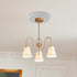 2Pairs Fans,9.84" 3.8" White Ceiling Medallion Ceiling Fan Light Covers,Split Ceiling Light Medallion for Light