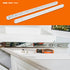 2pcs Side Mounted Plastic Drawer Slides Smooth Sliding Rails for Wardrobe Cabinet Bedside Tables Dressers Runners