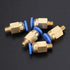 5PCS PC4 M6 Straight through Pneumatic Connector,3D Printer Accessories Joint Outer Diameter 4MM for PU hose, nylon tube, etc by FOSA