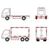 Outdoor Reflective Tape Red White 1 in X 75 FT Waterproof Self Adhesive DOT-C2 Trailer Safety Caution Tape
