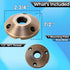 LED Lights Brass Mounting Plate by MIK Solutions Heavy Duty Surface Flush Mount Low Voltage LED Light Outdoor Landscape